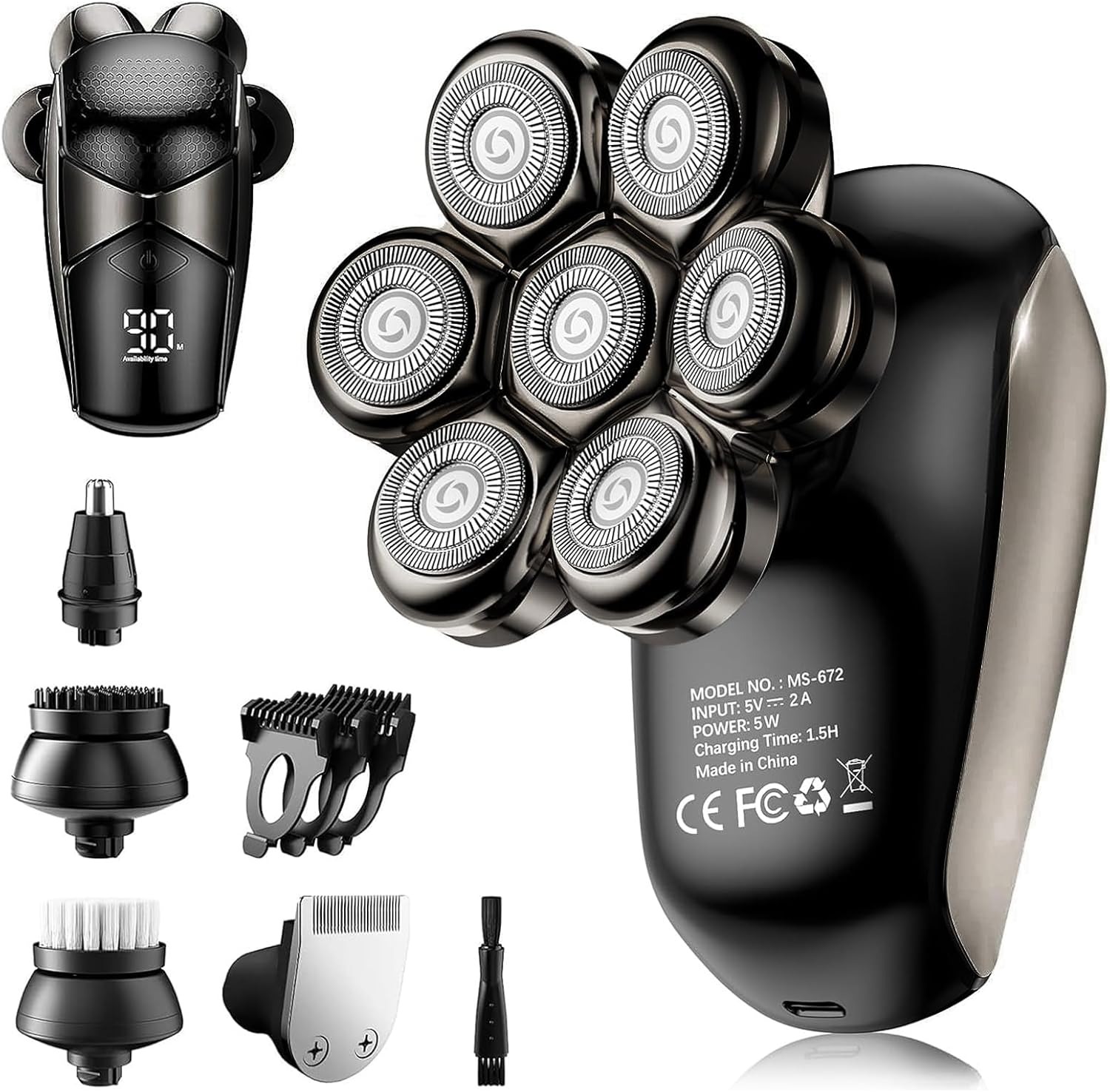 Head Shavers for Bald Men: 5-in-1 Electric Razor