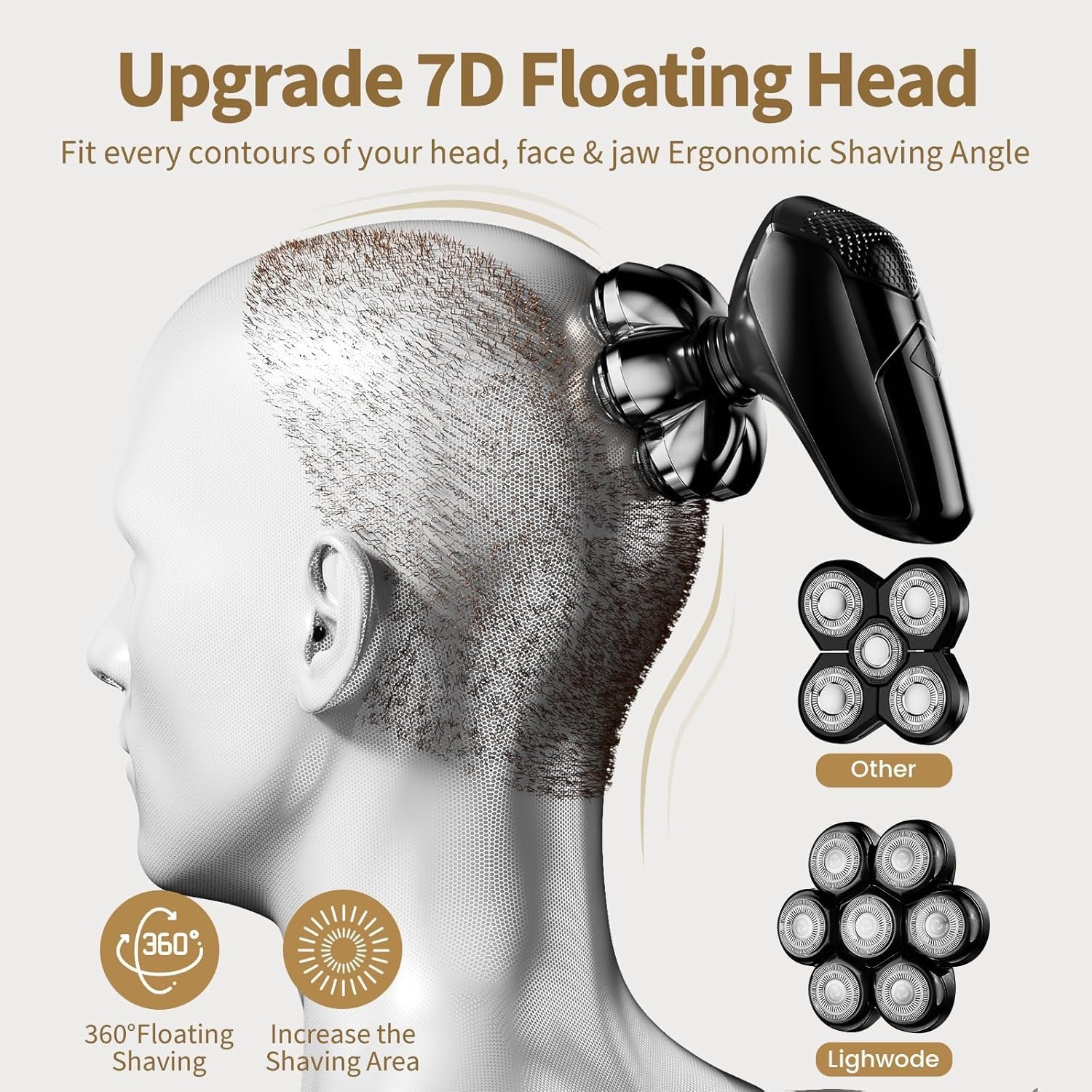 Head Shavers for Bald Men: 5-in-1 Electric Razor - Image 5