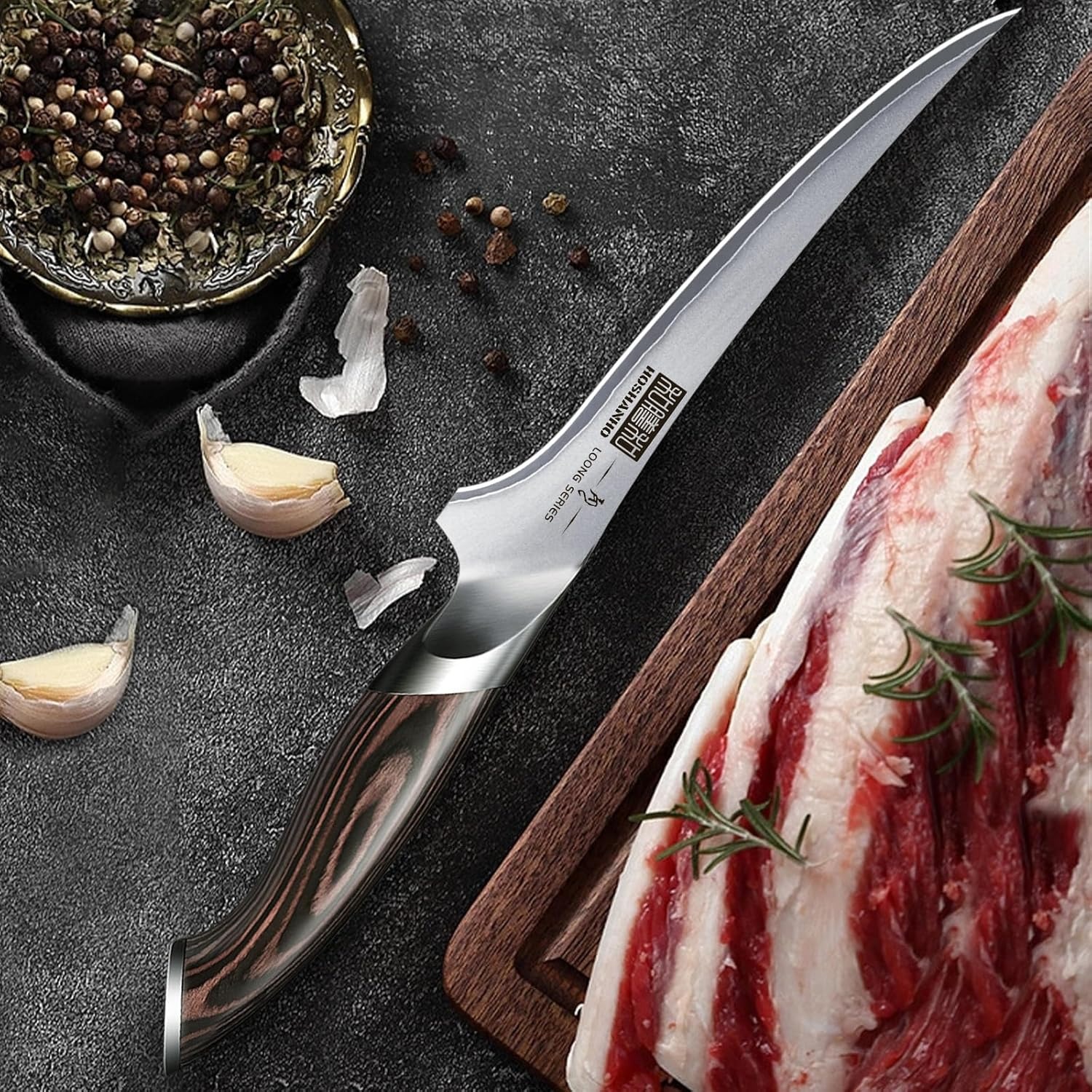 HOSHANHO 7″ Japanese High‑Carbon Fillet & Boning Knife – Perfect for Poultry, Meat & Fish - Image 3