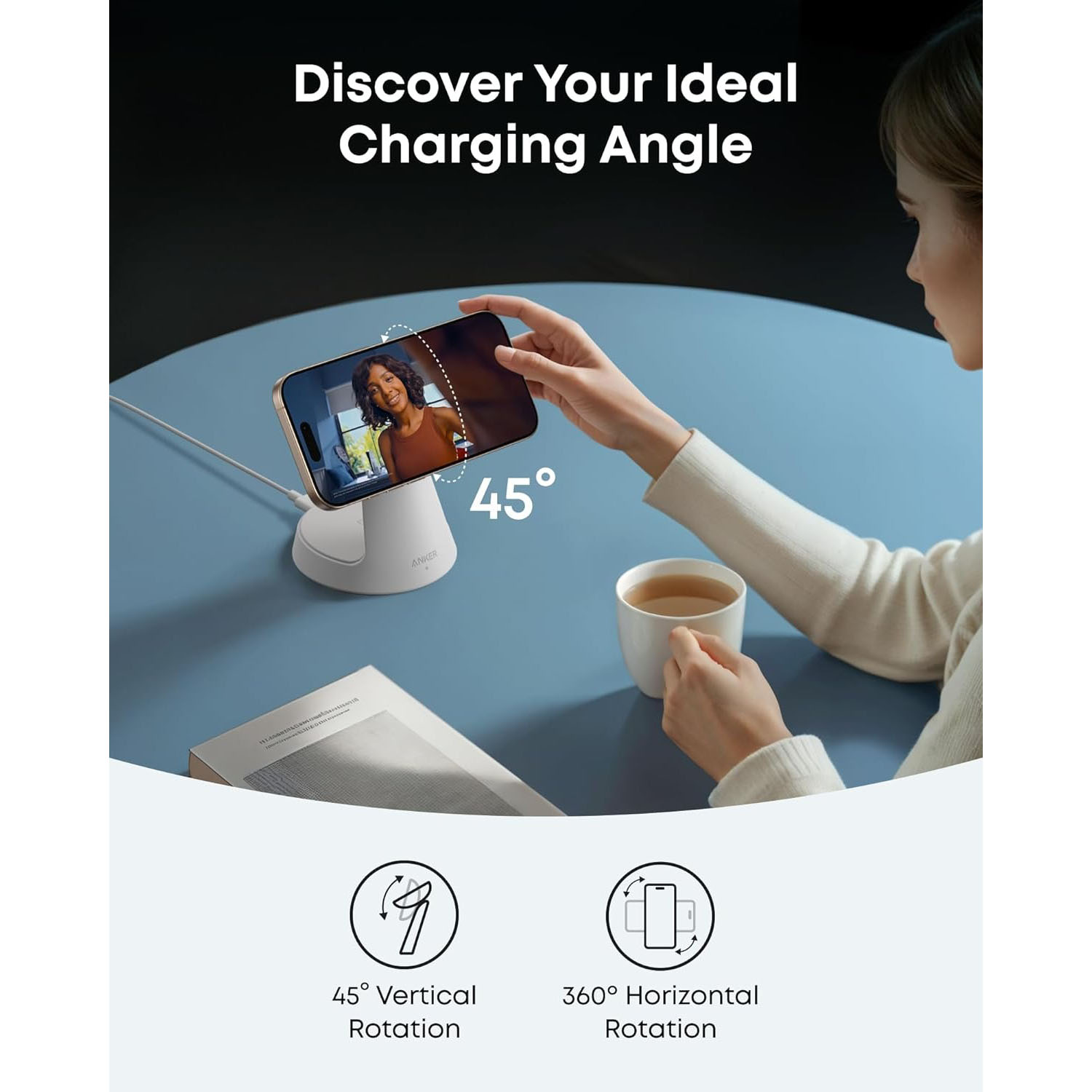 Anker MagGo Foldable 3‑in‑1 Wireless Charging Station - Image 6